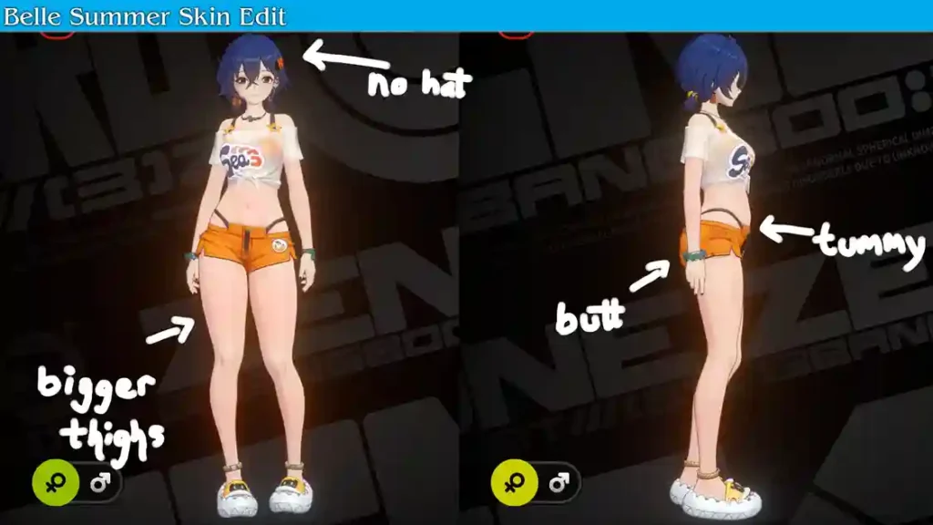 Belle Summer Skin Edit Mod screenshot